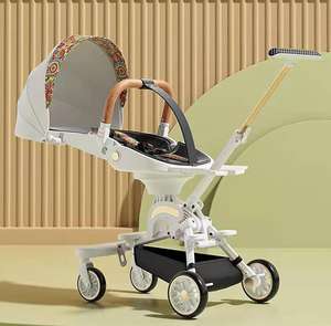 2022 Factory Wholesale New Popular High Landscape Four Wheel Easy Folding Baby <strong>Pram</strong> With Canopy - Product Image 1