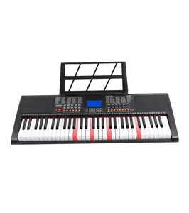 Piano numérique Clavier musical Instrument populaire 61 touches clavier électrique orgue électronique avec écran LCD et MIDI