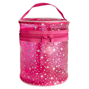 Borsa per il Trucco Personalizzata Red Star, Impermeabile, Portatile, Grande Capacità, con Cerniera, Astuccio Cosmetico in PVC per Viaggi e Influencer - Product Image 1