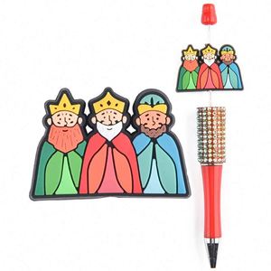 Nouveau produit Explosion Silicone <span class=keywords><strong>Focal</strong></span> Beads pour stylos Coffret cadeau pour la Saint-Valentin Nouvelle-Zélande Noël 3-d Silicone <span class=keywords><strong>Focal</strong></span> Beads - Product Image 2