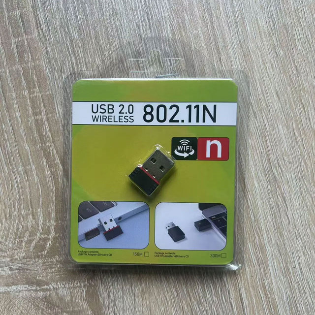 150Mbps Wireless USB WiFi Adapter External Mini Internet Network Card LAN Dongle with Wi-Fi Antenna for Laptop Stock Product