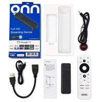 Appareil de streaming Full HD Google TV Stick avec télécommande vocale intégrée Chromecast 1080P Lecteur multimédia intelligent pour TV