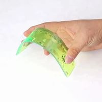 Règle droite et graduée pliable en plastique durable, outil au design amusant
