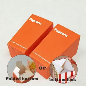 Caja de Papel para Palomitas de Maíz con Impresión Personalizada Desechable, MOQ500, Caja de Alimentos para Palomitas de Maíz para Fiestas y Cine - Product Image 3