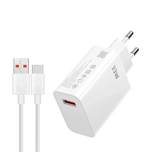 Turbo Fast <span class=keywords><strong>33W</strong></span> Type C <span class=keywords><strong>Chargeur</strong></span> 6A Câble QC3.0 Compatible pour Xiaomi <span class=keywords><strong>Redmi</strong></span> <span class=keywords><strong>Note</strong></span> 9/<span class=keywords><strong>10</strong></span>/10S/10X/11/11S/11T/K30/K40/K30S Pro Max Téléphone - Product Image 1