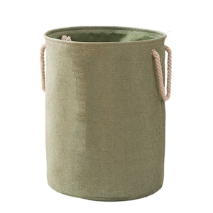 Cesto per Bucato Pieghevole in Poliestere di Grande Capacità con <span class=keywords><strong>Design</strong></span> Portatile con Manico in Corda di Cotone, Utilizzato per Conservare Vestiti Sporchi - Product Image 3