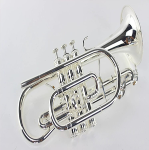 La scelta migliore <span class=keywords><strong>cornetto</strong></span> placcato argento <span class=keywords><strong>cornetto</strong></span> <span class=keywords><strong>oro</strong></span> ottone in chiave di B piatto di alta qualità professionale banda prestazioni cornetta TP022016 - Product Image 4