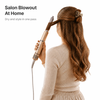 Sèche-cheveux ionique, brosse à air chaud, styler pliable, double tension, anti-brûlure, style voyage, brosse sèche-cheveux volumisante