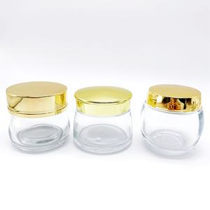 Vente en gros de pots cosmétiques en verre personnalisés de 15g/30g/50g/100g/120g, pots en verre pour crème pour le visage, emballage cosmétique - Product Image 1