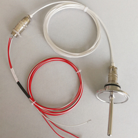 Sensor RTD PT100 Sanitario de Acero Inoxidable SS316 Personalizado OEM de Haichen, Clase IP65, Precisión A/B, Resolución 0.2