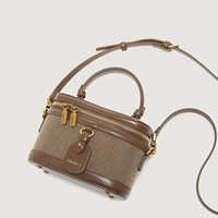 2025 nouveau haut de gamme femmes toile boîte sac rétro seau Style fermeture éclair à main épaule bandoulière double National