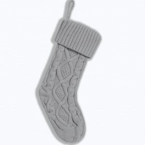 Winter Cable Knitted <b>Christmas</b> <b>Stocking</b> Custom Design Gift Socks Xmas Tree Hanging Decoration <b>Christmas</b> <b>Stockings</b> 2025 - Product Image 5