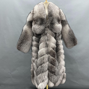 <span class=keywords><strong>Chaqueta</strong></span> con cuello de piel de zorro cruzado para <span class=keywords><strong>mujer</strong></span>, ropa de alta calidad, venta directa de fábrica - Product Image 6