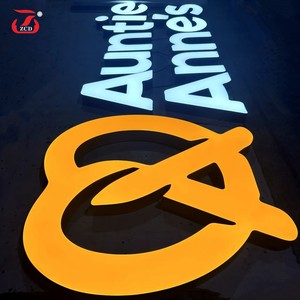 Zhichengda Custom 3D LED Sign Outdoor Iluminado Retroiluminado Acero Acrílico Logo para <span class=keywords><strong>Barberia</strong></span> para Mall Park Company - Product Image 2