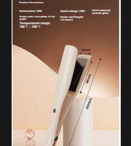 Titanium <strong>Hair</strong> <strong>Straightener</strong> Electronic <strong>Hair</strong> <strong>Straightener</strong> Infrared <strong>Hair</strong> Flat Iron Custom Logo Custom Flat Iron LED Electric 1000 - Product Image 5