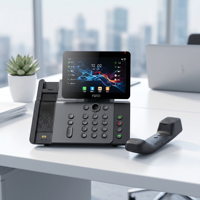 Téléphone IP intelligent Wi-Fi 6 V66PRO, combiné sans fil antibactérien, écran tactile 7 pouces, 116 touches DSS, téléphone VoIP vidéo SIP