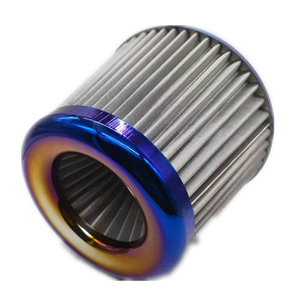 <span class=keywords><strong>2</strong></span>,5 "63mm-brida x 6" altura ronda Tapered seco de filtro de entrada de aire azul 63mm 76mm - Product Image 2