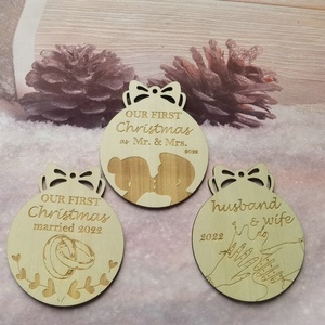 Décoration de Noël en bois, pendentif artisanal, cadeau, décoration d'intérieur, style européen et américain, pièces en bois, produits en forme d'élk, livraison rapide - Product Image 4