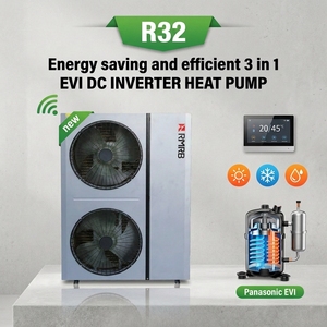 Bomba de Calor Monobloque Aire-Agua de 16.8kW con Alto COP, EVI DC <span class=keywords><strong>Inverter</strong></span> A+++ <span class=keywords><strong>R32</strong></span> R410A, Certificación CE para OEM, Ahorro de Energía y Bajo Nivel de Ruido - Product Image 1