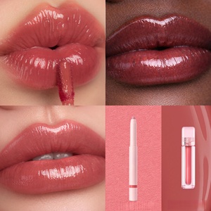 New Packaging 2 in 1liquid <b>Lipstick</b> and Lip Liner Kit Waterproof Long Lasting Vegan Private Label Lip Stick Lip Liner Set - Product Image 2