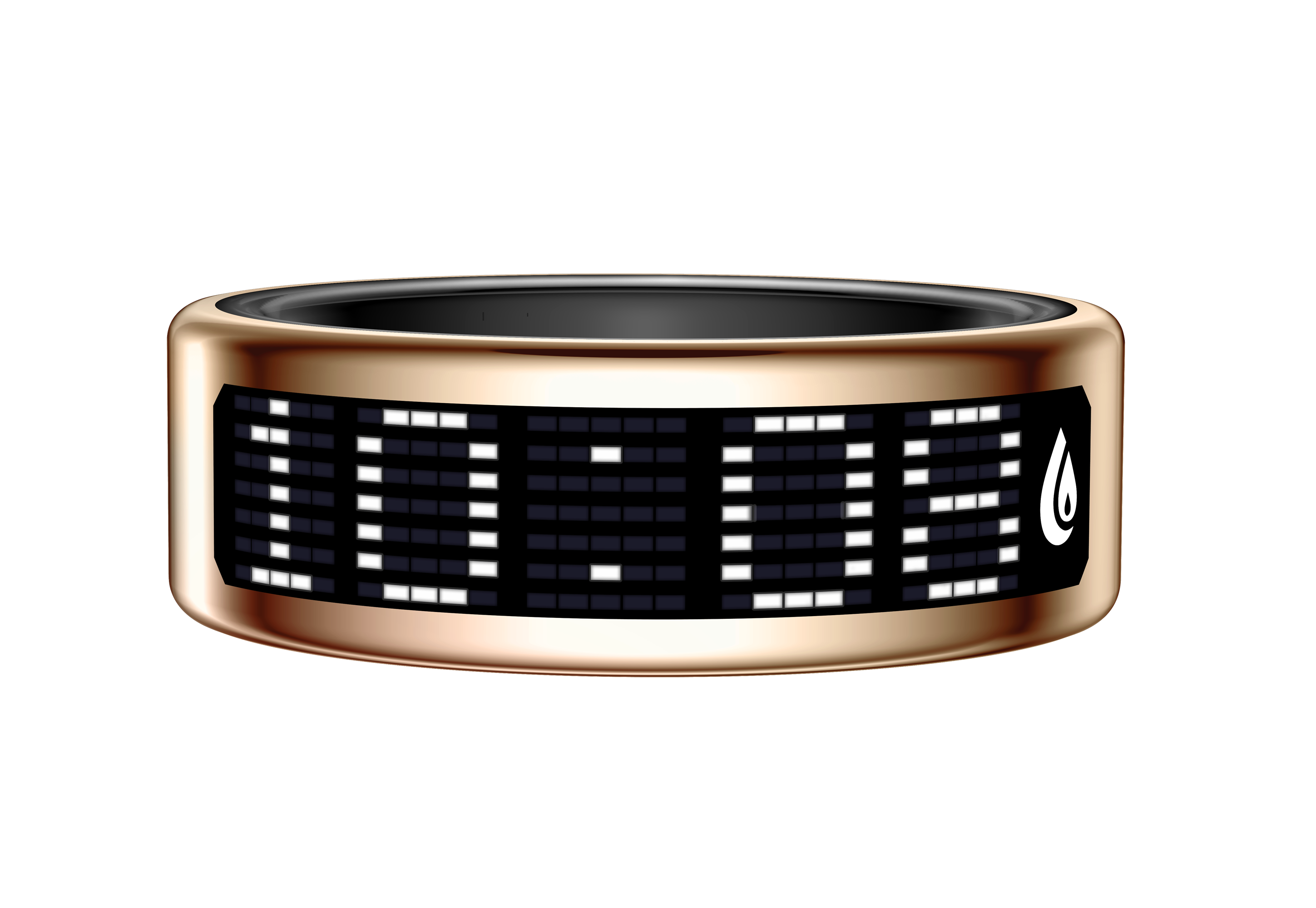 Écran doré + blanc