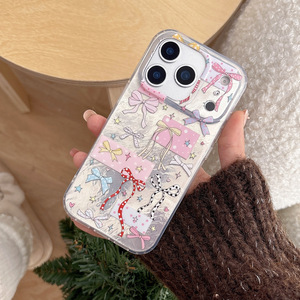 Custodia <span class=keywords><strong>per</strong></span> <span class=keywords><strong>iPhone</strong></span> 17 Pro Max Rosa con Fiocco, <span class=keywords><strong>Cover</strong></span> <span class=keywords><strong>Protettiva</strong></span> Rigida Antiurto Sottile e Lucida Argento Trendy <span class=keywords><strong>per</strong></span> <span class=keywords><strong>iPhone</strong></span> 16, <span class=keywords><strong>per</strong></span> Donna - Product Image 1