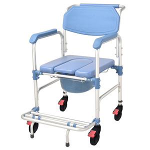 <b>Portable</b> <b>Commode</b> Chair For Elderly With Wheels And Seat Pan 697A697B Contemporary Design - Product Image 1
