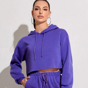 Sudadera con capucha de algodón y poliéster con logotipo personalizado de alta calidad para mujer, sudaderas bordadas para Otoño e Invierno - Product Image 3