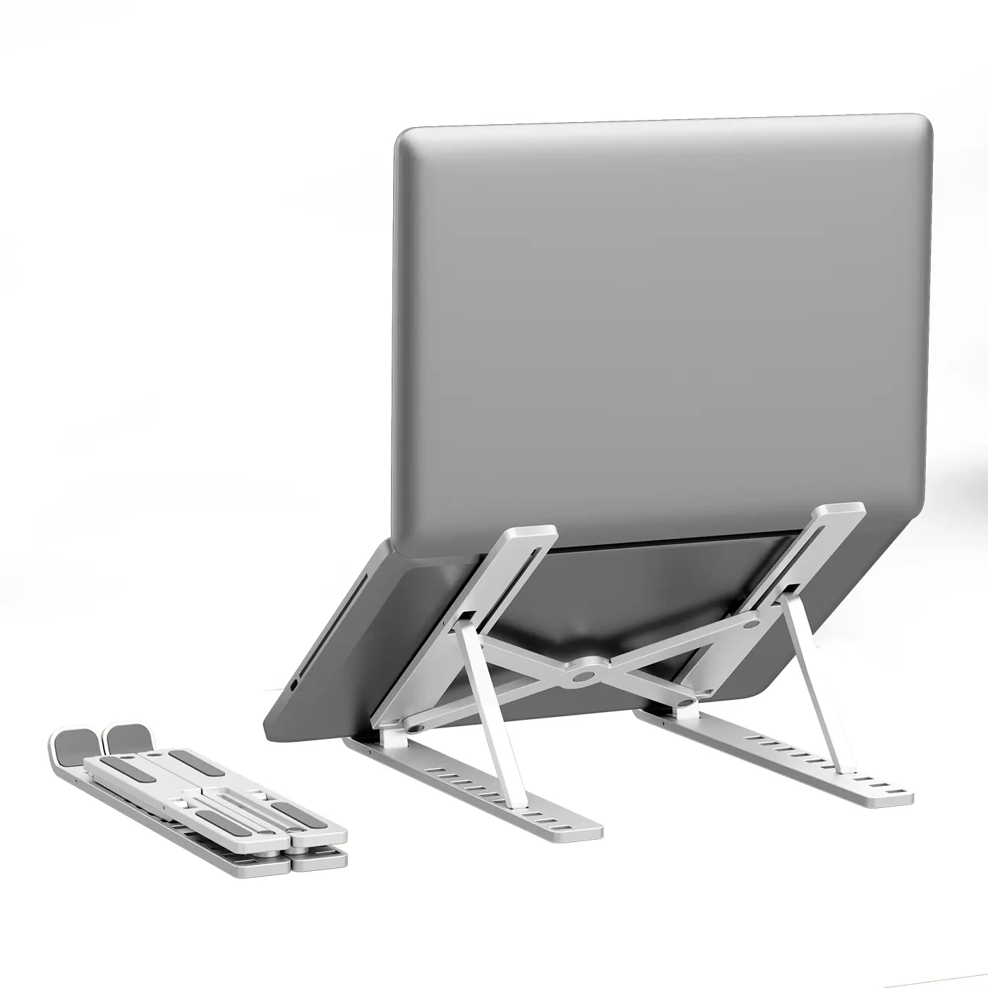 Flexible Klapp höhe Höhen verstellbar Aluminium Faltbar Tragbar Einstellung Desktop Laptop Notebook Halter Riser Stand