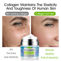 Crème Visage au Collagène PDRN et Rétinol, Réparatrice Intensive, Lissante et Anti-rides, pour Teint Foncé, Personnalisable avec Votre Logo
