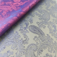 Tissu de doublure jacquard léger certifié OEKO-TEX de haute qualité, 52% polyester, 48% viscose, 68Dx120D, tissé pour vestes et costumes