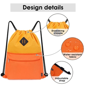 Custom Drawstring Backpack Waterproof Bagpack with Wet Compartment for Women Men Sport Gym Travel Rucksack <strong>Draw</strong> <strong>String</strong> <strong>Bags</strong> - Product Image 6