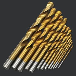 13 Buah Set Mata Bor Putar Batang Bulat 2-12Mm Pemotong Lubang Berlapis Titanium Mata Bor Baja Kecepatan Tinggi Alat Pertukangan - Product Image 4