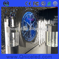 Diameter 0.5m 0.8m 1m 1.2m 1.5m 2m Logo Pantalla layar bulat LED tampilan lingkaran Video dinding papan tanda lingkaran layar LED