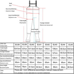 Botas de pesca impermeables de nailon, para el pecho grande, muslo personalizado, con botas - Product Image 2