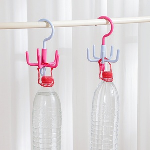 Colorful 5 Claws Clothes <b>Hooks</b> Movable <b>Hooks</b> Rotatable Hanging Bags Hats Scarves Dormitory Storage Without Punching - Product Image 6