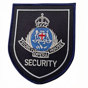 Custom Woven Patches Embroidered Badge Fabric Designs Logo Iron on <b>Embroidery</b> Patch - Product Image 3