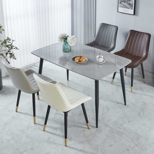 Sedie di Lusso Imbottite in Stile Nordico Moderno per Cucina e <span class=keywords><strong>Sala</strong></span> <span class=keywords><strong>da</strong></span> <span class=keywords><strong>Pranzo</strong></span>, Sedie Industriali Trapuntate in Pelle PU per Ristoranti e Hotel - Product Image 2