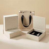Cajas de Regalo de Cartón Rígido Reciclable para Joyería, para Pulseras, Pendientes, Anillos, Colgantes y Collares, con Logotipo