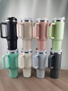 Meilleures Ventes 2023 H2.0 Gobelet Isotherme sous Vide en Acier Inoxydable 304 de 40 oz avec Poignée et Paille, Écologique, pour Camping et Voyage en Extérieur 6-12 - Product Image 3