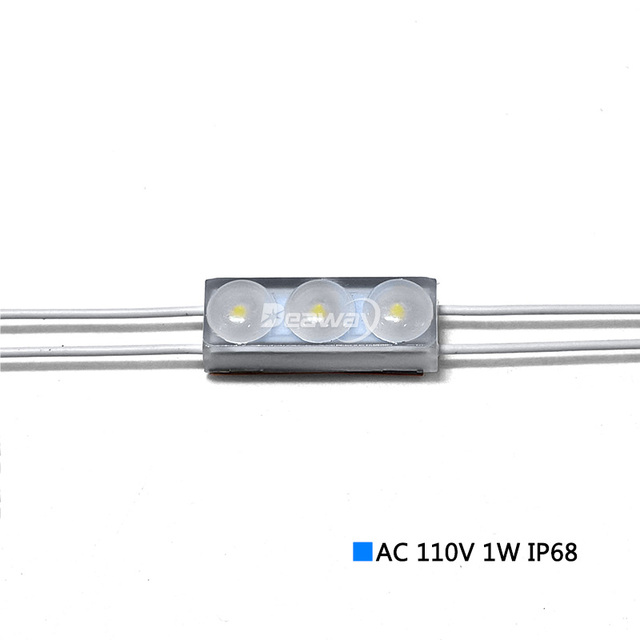 AC 110V Mini LED Module Waterproof IP68 1W 3 Leds High Brightness SMD 3030 LED Module for Alphabetic Signs