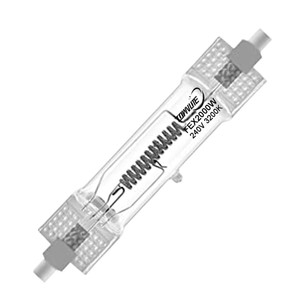 Đèn <span class=keywords><strong>Halogen</strong></span> đôi đã kết thúc FEX 240V 2000W Ánh sáng vàng nhiếp ảnh ánh sáng lớn màu đỏ đầu phim và bóng đèn truyền hình - Product Image 1