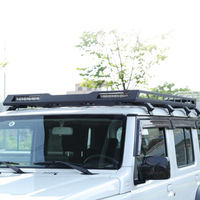 Porte-bagages de toit en aluminium spécifique au véhicule avec barre lumineuse LED pour Suzuki Jimny JB74, panier de transport tout-terrain 4x4, DDP (droits de douane payés) vers les États-Unis