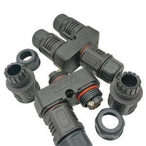 מחבר תעופתי L20-2 מסוג Y, עמיד למים בתקן IP67, בעל הברגה, עשוי PA6, מחבר כבל מפצל 4 פינים, 250V 20A, ישירות מהמפעל - Product Image 5