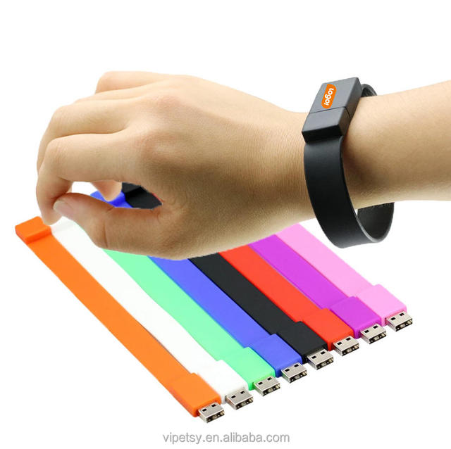 Rubber Wristband Flash USB Silicone Bracelet Wristband 32GB 16GB 8GB 4GB 2GB 1GB USB 2.0 3.0 Silicone Memory Stick USB Wristband
