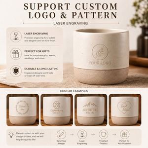 Taza de Cerámica Mate Creativa con Logotipo Personalizado para Regalo, 100ml 180ml 230ml, Taza de Café Espresso de Gres - Product Image 5