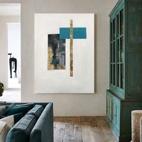 Peinture à l'huile peinte à la main sur toile, art mural moderne abstrait, cadre photo Funia, peintures originales
