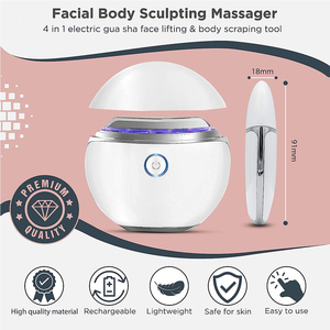 Máy massage điện đa năng 3 trong 1 dùng tại nhà, công nghệ EMS 3 màu, loại bỏ nếp nhăn, làm săn chắc da, trẻ hóa da mặt và cổ - Product Image 5