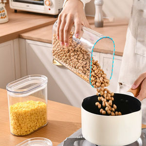 المطبخ واضحة منظم الحبوب البلاستيكية محكم تخزين الطعام الأرز - Product Image 4