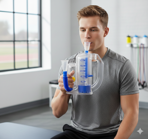 Spirometer Latihan Pernapasan Bola Tunggal 5000cc, Kualitas Medis PVC, Rehabilitasi Kapasitas Vital, Promo Panas - Product Image 2